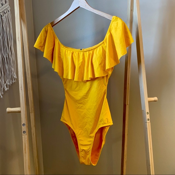 Envya Other - Envya yellow one piece swimsuit